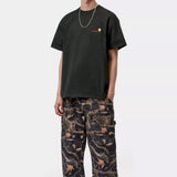 S/S American Script T-Shirt Raven