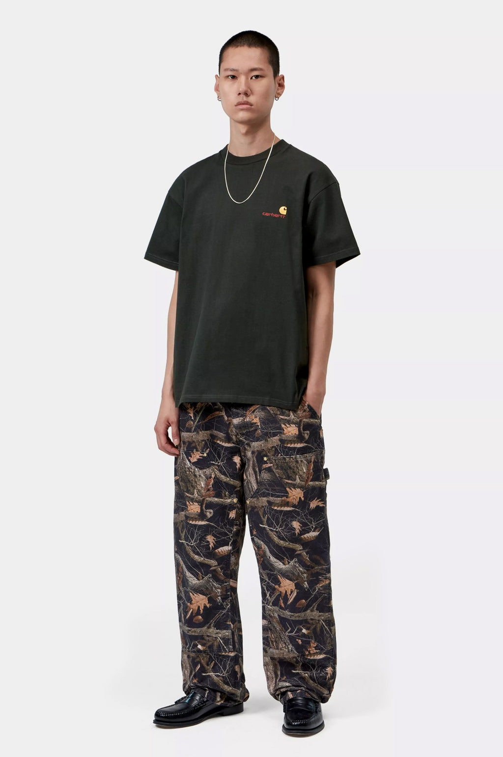 S/S American Script T-Shirt Raven