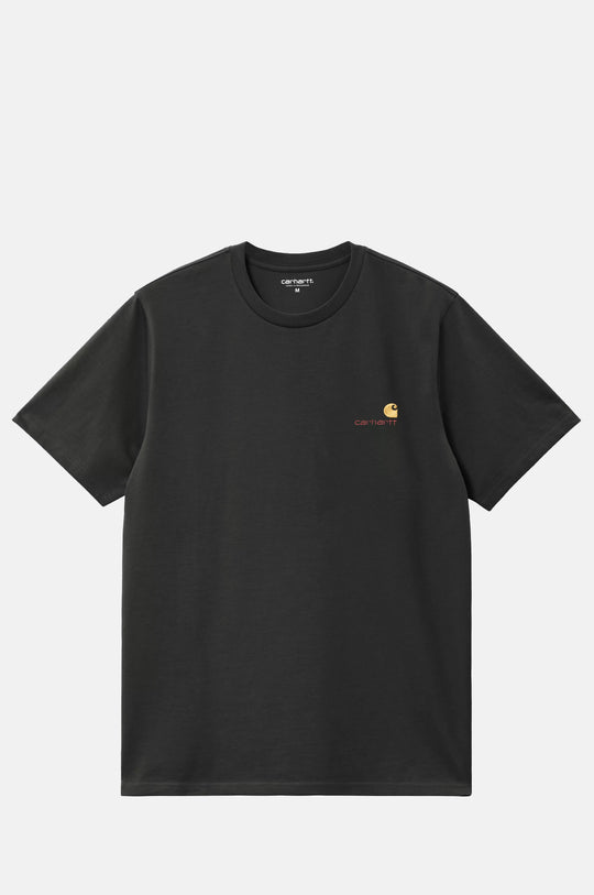 S/S American Script T-Shirt Raven