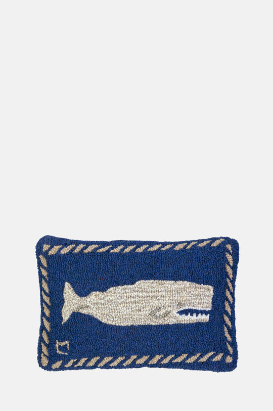 Moby Dick Hand Hooked Wool Cushion