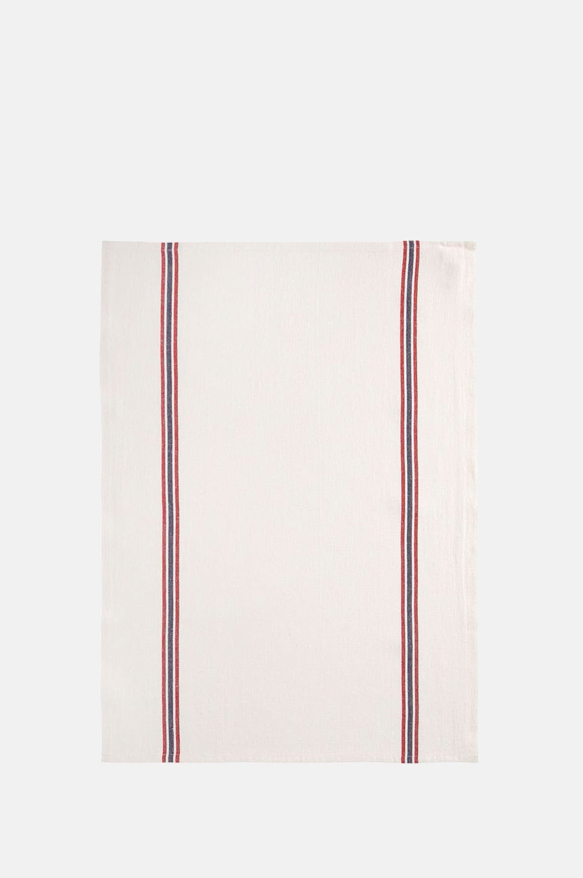 Charvet Drapeau Linen Tea Towel White.