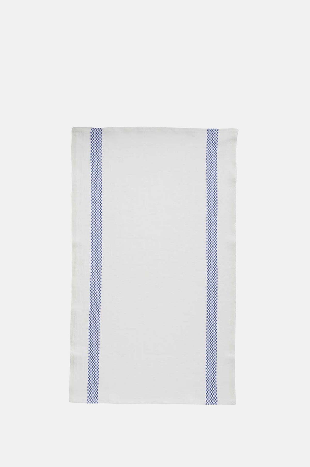 Charvet Lustrcu Tea Towel Blanc Bleu.