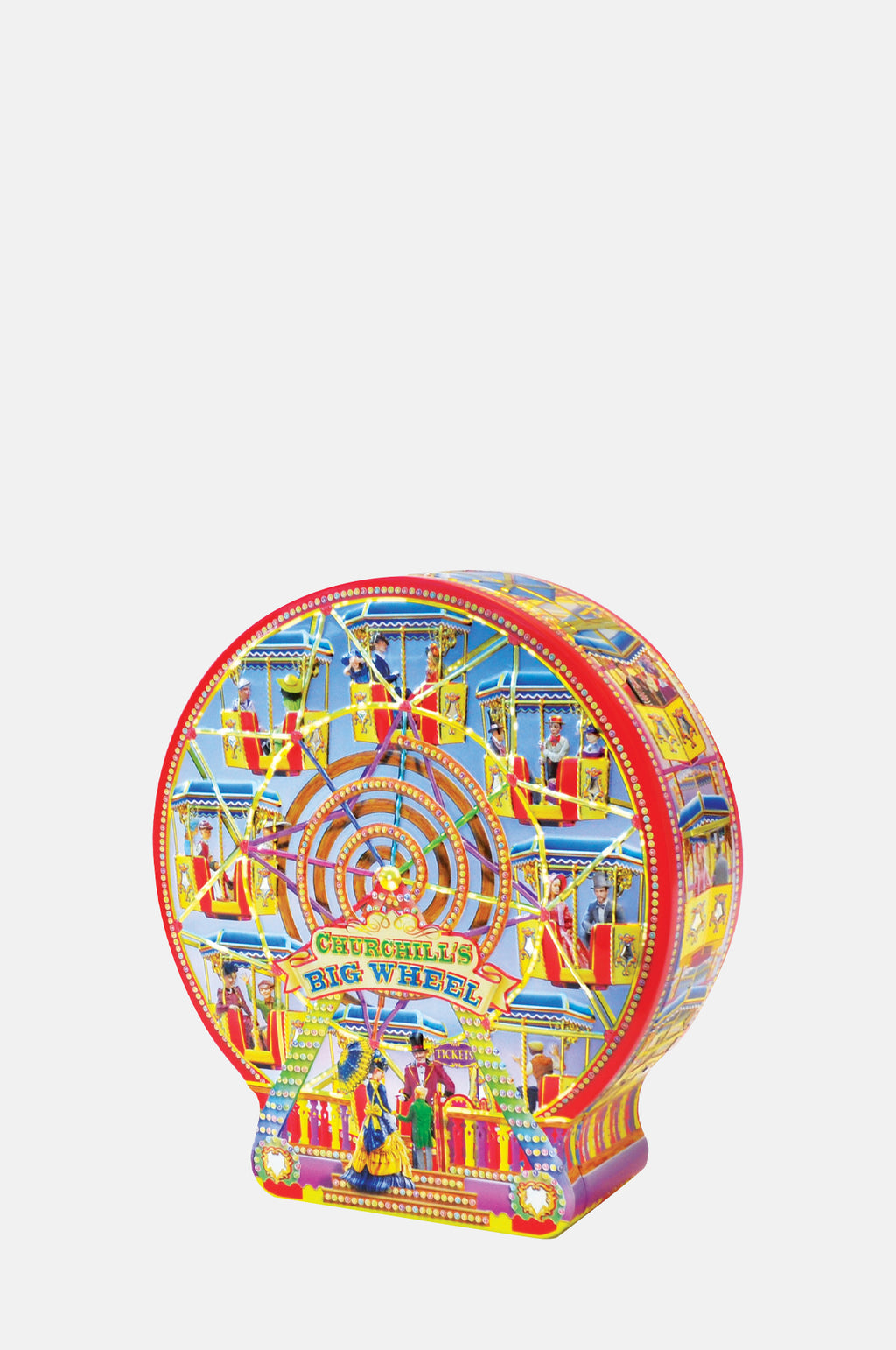 Churchill's Confectionery Big Wheel Vanilla Fudge Gift Tin.