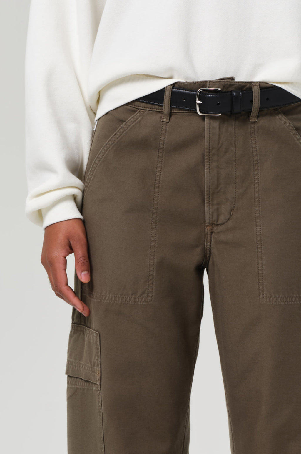 Marcelle Low Slung Cargo Sateen Dogwood