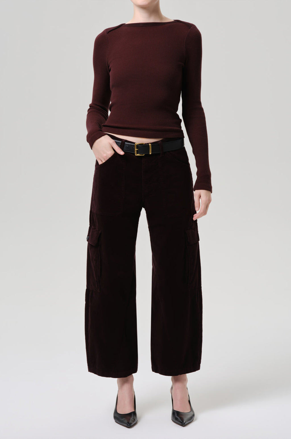 Thassos Twisted Seam Utility Pant Corduroy Barrister