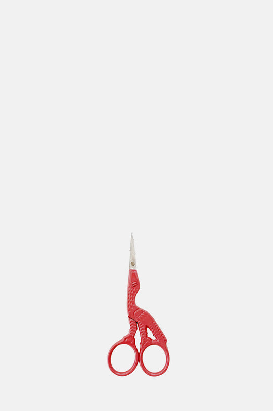 Snipster Stork Embroidery Scissors Coral