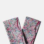 Coco and Wolf Betsy Blossom Pink & Capel Reversible Wavy Napkin Set.
