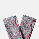 Coco and Wolf Betsy Blossom Pink & Capel Reversible Wavy Napkin Set.
