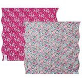 Betsy Blossom Pink & Capel Reversible Wavy Napkin Set