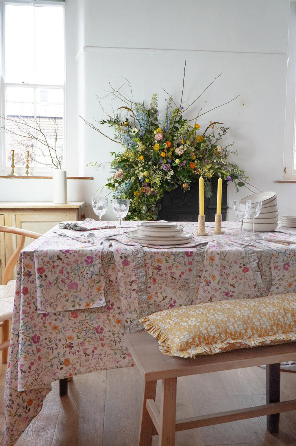 Linen Garden Tablecloth 150x350cm