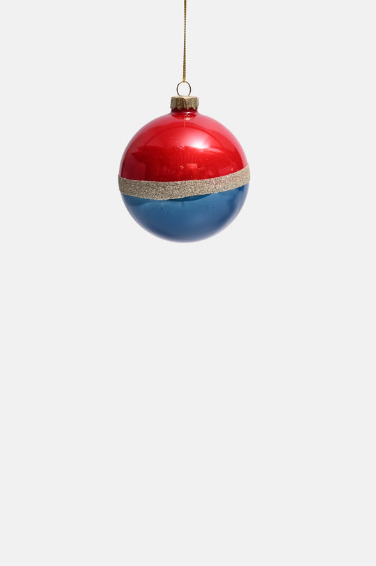 Hue Duo Bauble Large Red & Blue