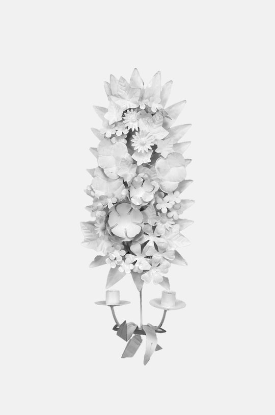 Les Fleurs Sconce White