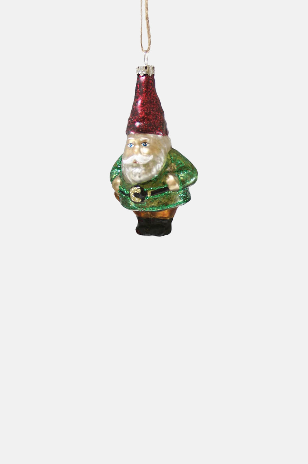 Cody Foster and Co Gnome Ornament Green Coat.
