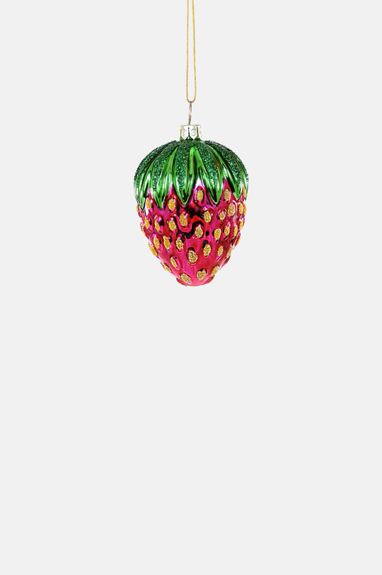 Vintage Strawberry Ornament Pink