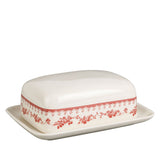 Faustine Butter Dish Burgundy
