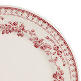 Faustine Dessert Plate Burgundy