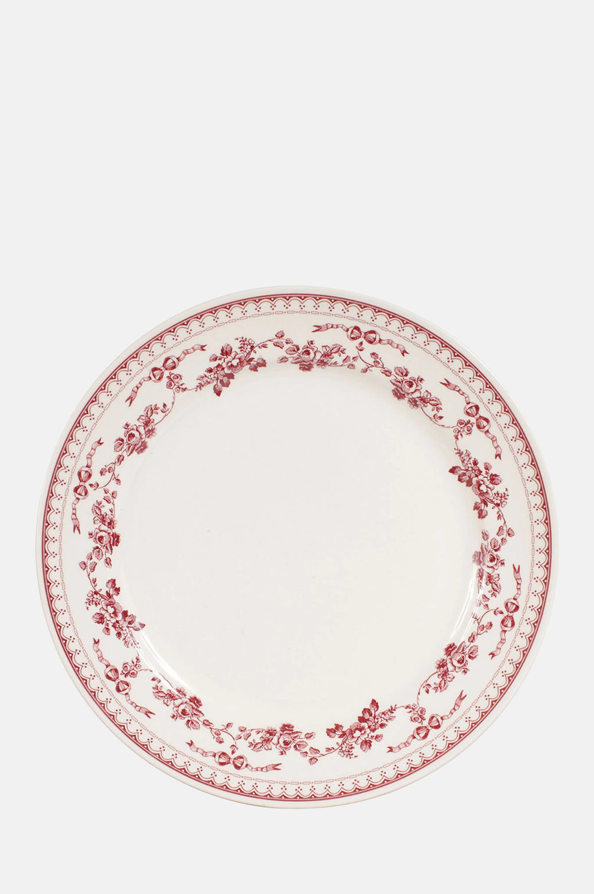 Comptoir de Famille Faustine Dinner Plate Burgundy.
