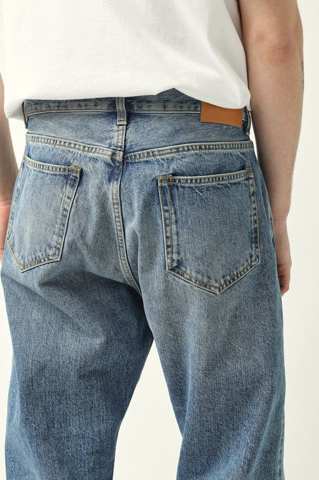 5 Pocket Jean Bleach Wash Indigo
