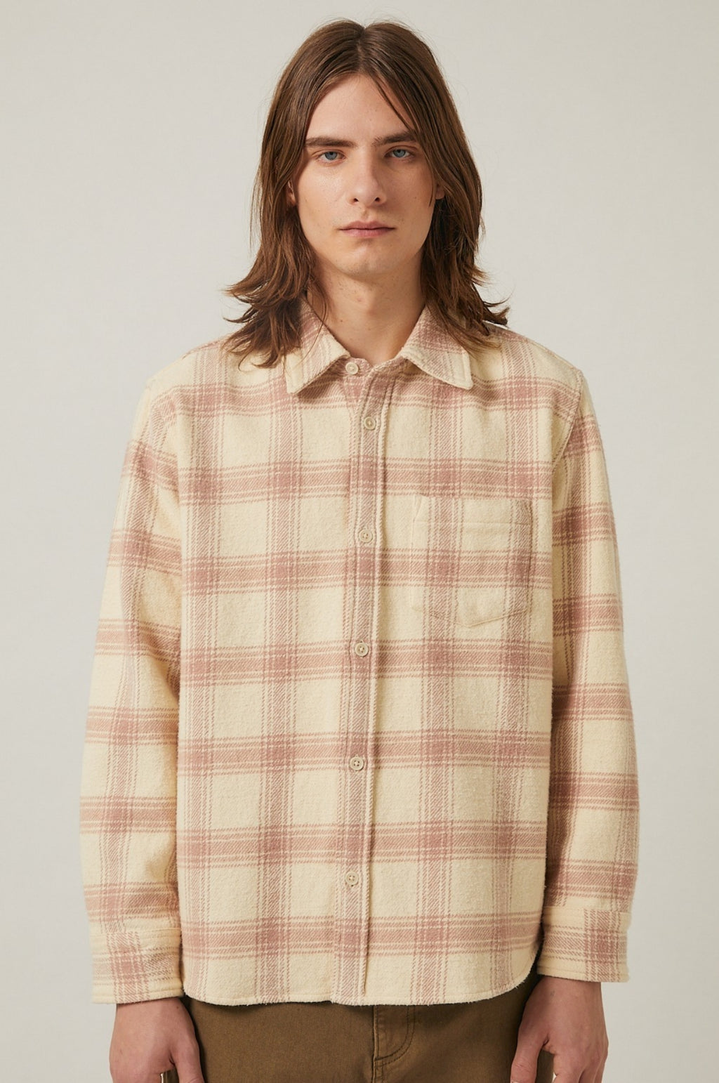 Appalachian Plaid LS Shirt Natural