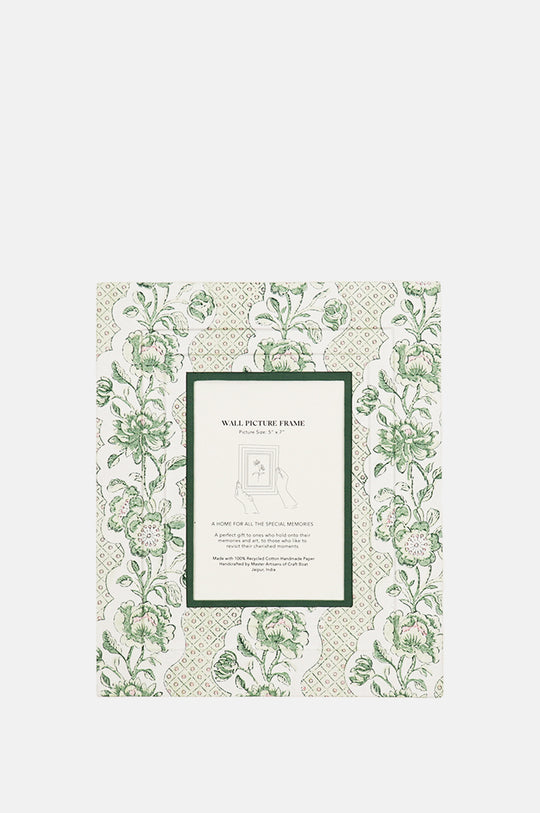 Wall Picture Frame Blooming Trellis Green