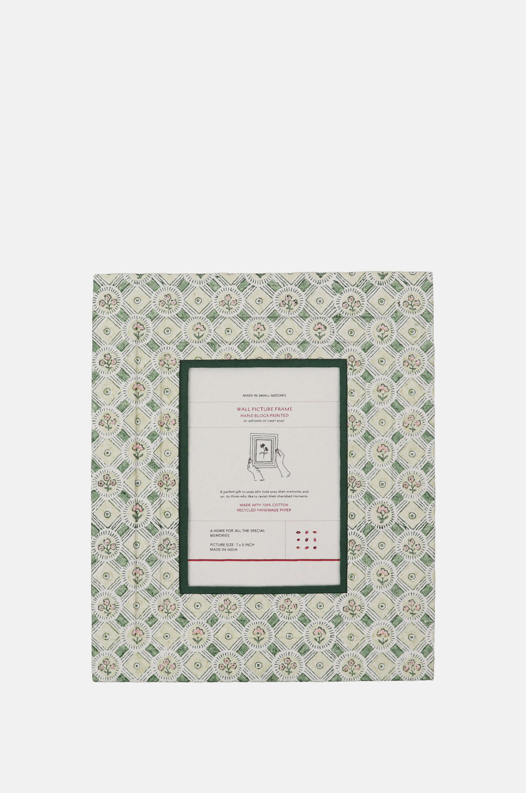 Craft Boat Wall Picture Frame Spring Bloom Green.