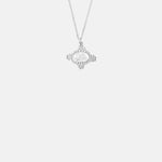 Cristina Junquero Maria Antonia 50cm Necklace Silver.