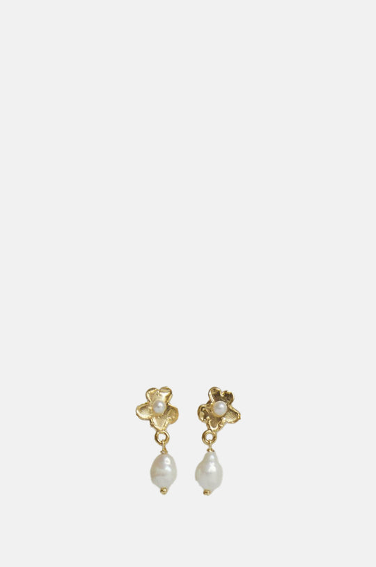 Primer Pendiente Pearl Earrings Gold
