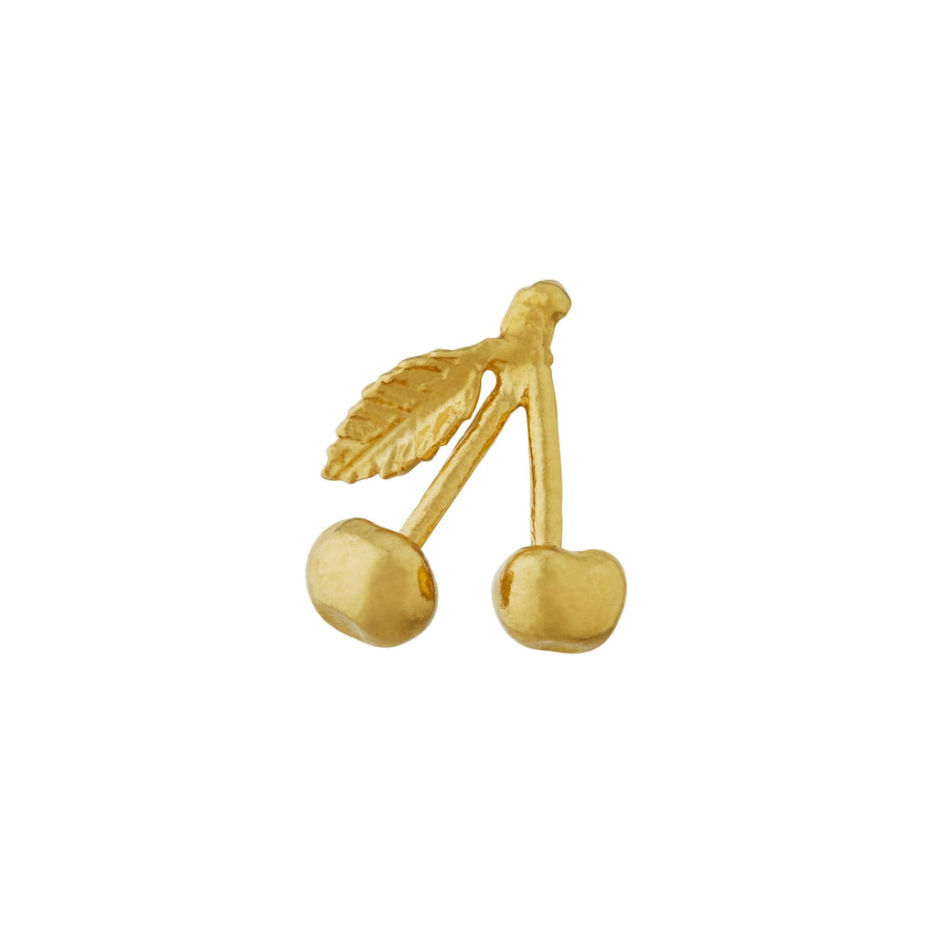 A.M. Cherry Single Stud Earring Gold