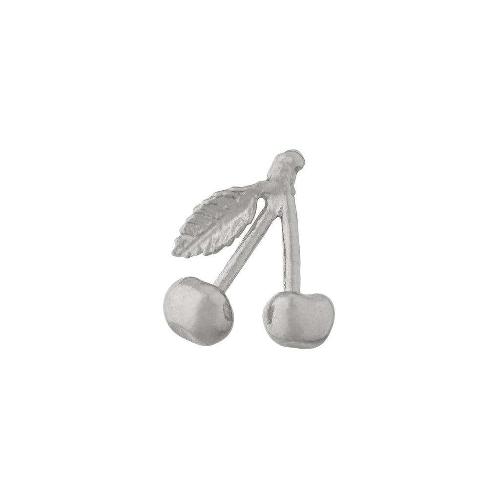 A.M. Cherry Single Stud Earring Silver