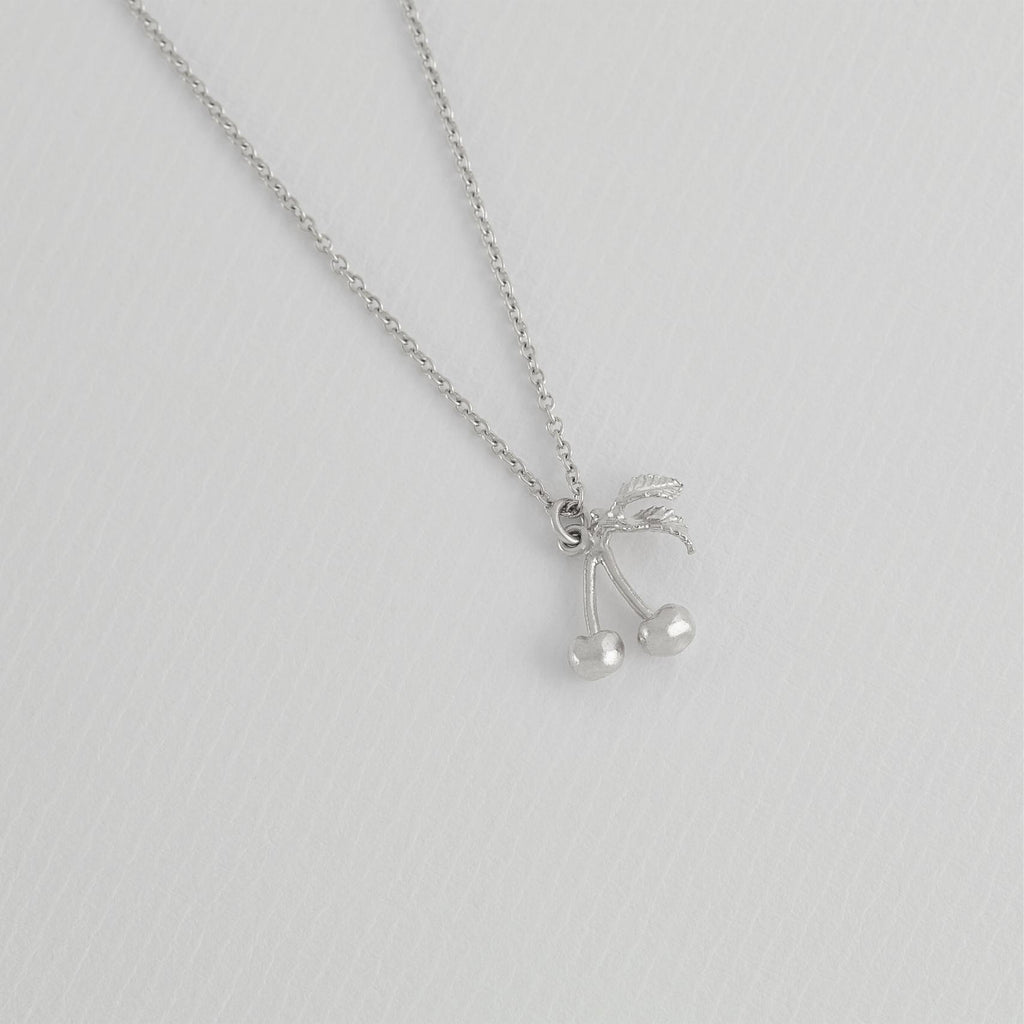A.M. Small & Sweet Cherry Necklace Silver