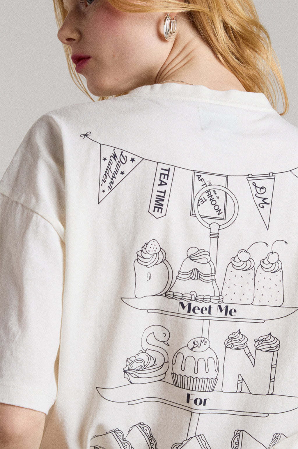 Afternoon Tea Boyfriend Tee White