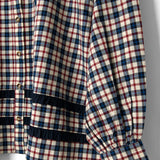 Aletta Pj Set Flannel Cherry Navy Check