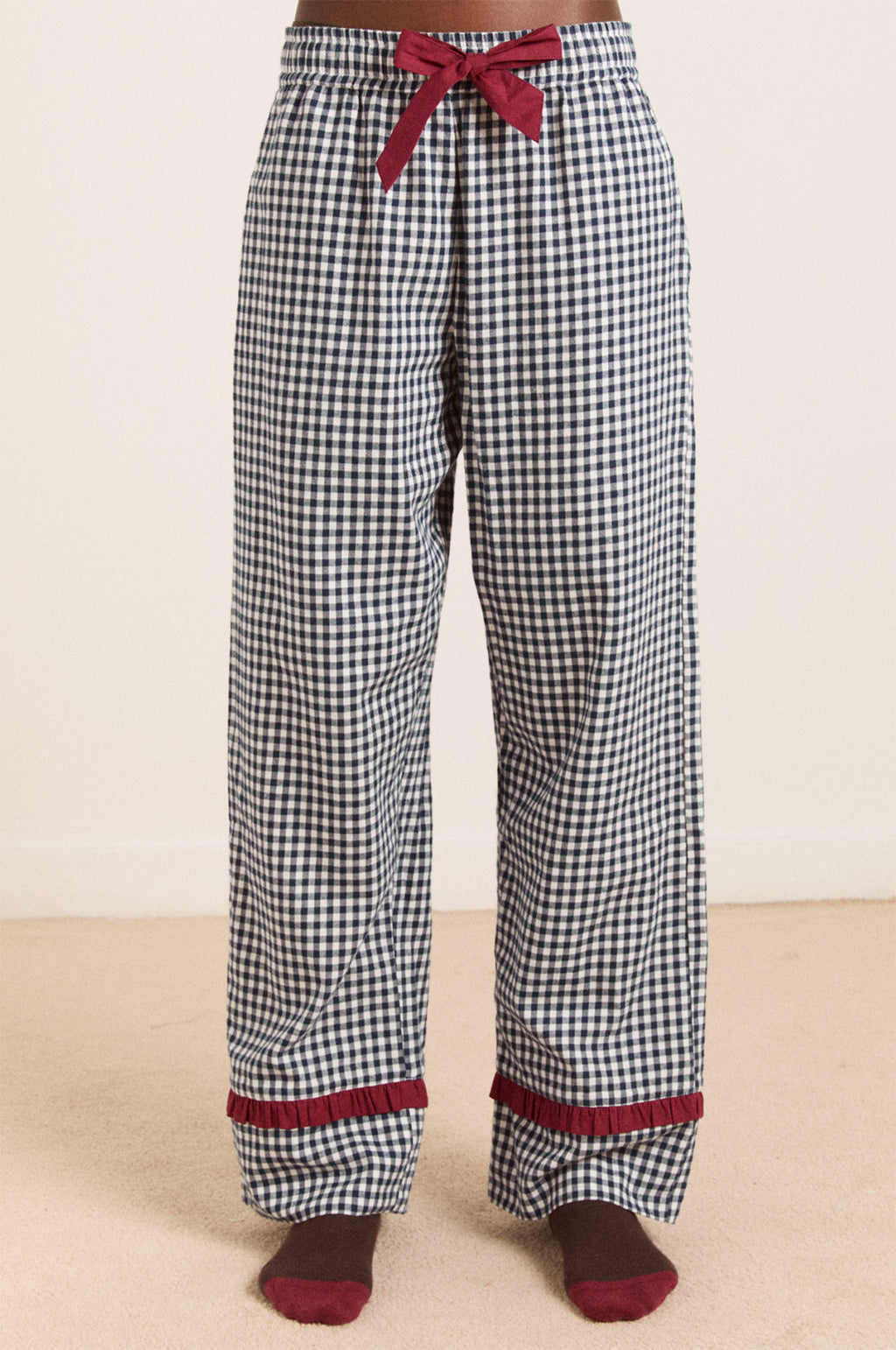 Antonia PJ Set Navy Gingham