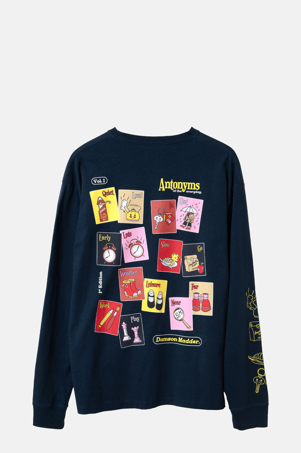 Antonyms LS Graphic Tee Navy