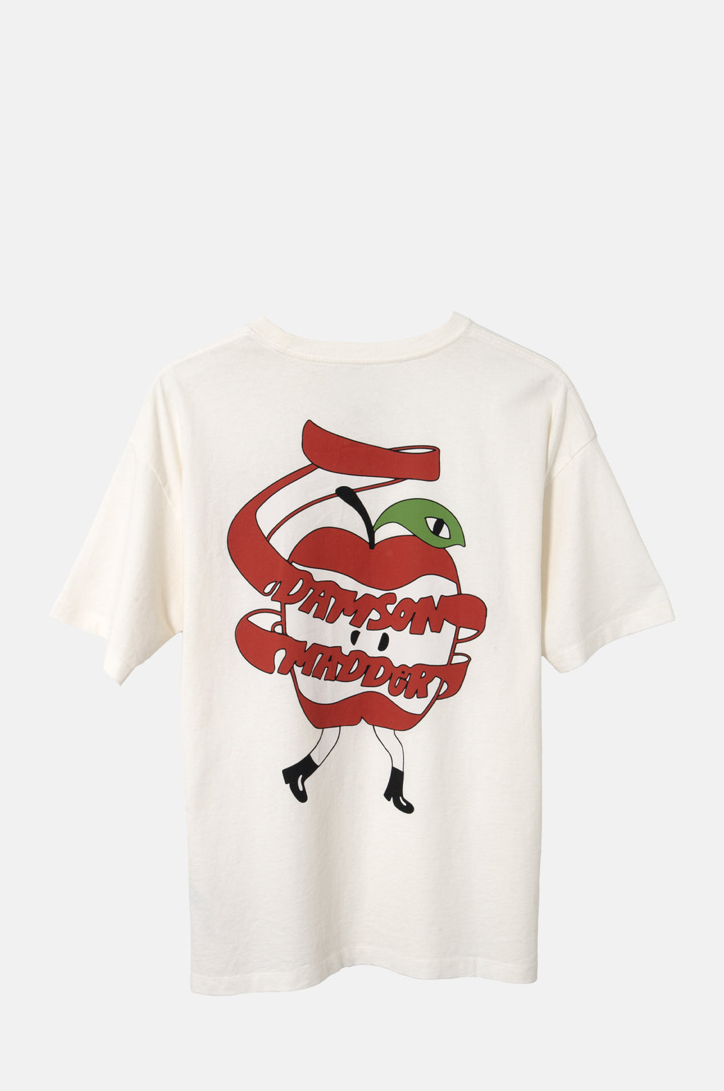 Tシャツ・カットソー Damson Madder Apple Peel Short Sleeve Shirt Damson Madder Apple Peel SS Tee Ecru – The Hambledon