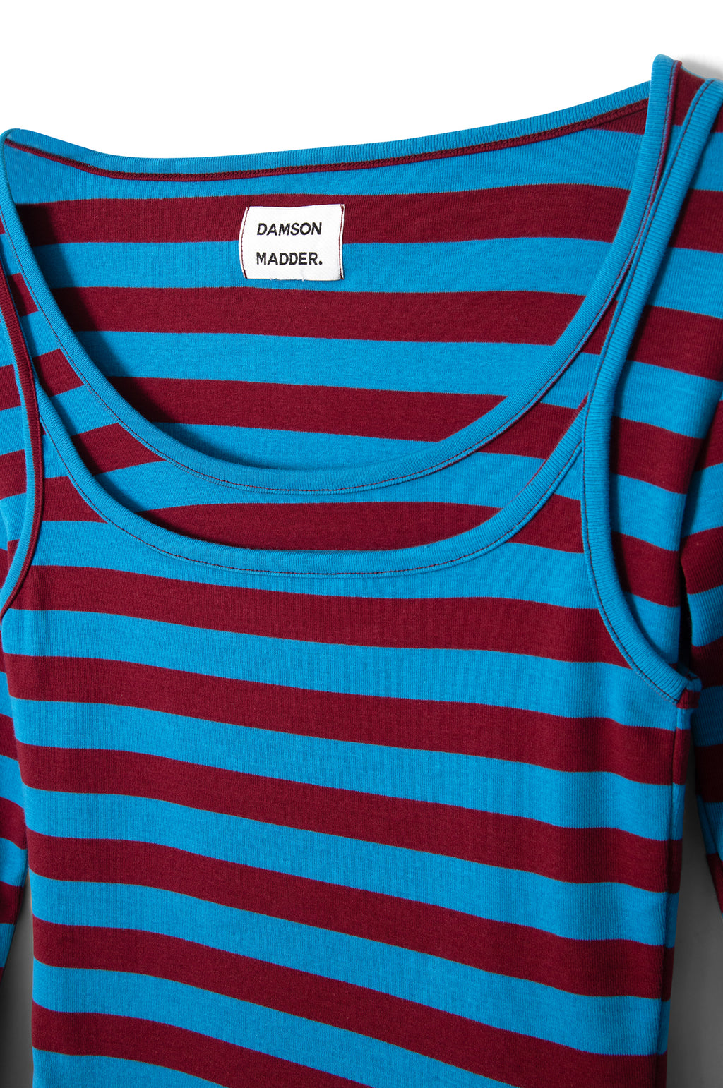 Avielle Double Layer Top Blue Stripes