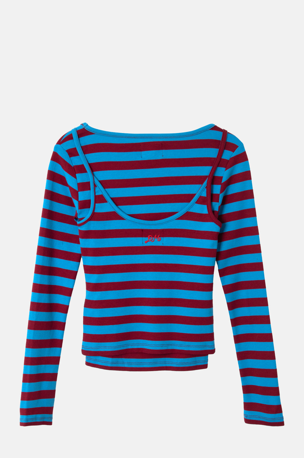 Avielle Double Layer Top Blue Stripes