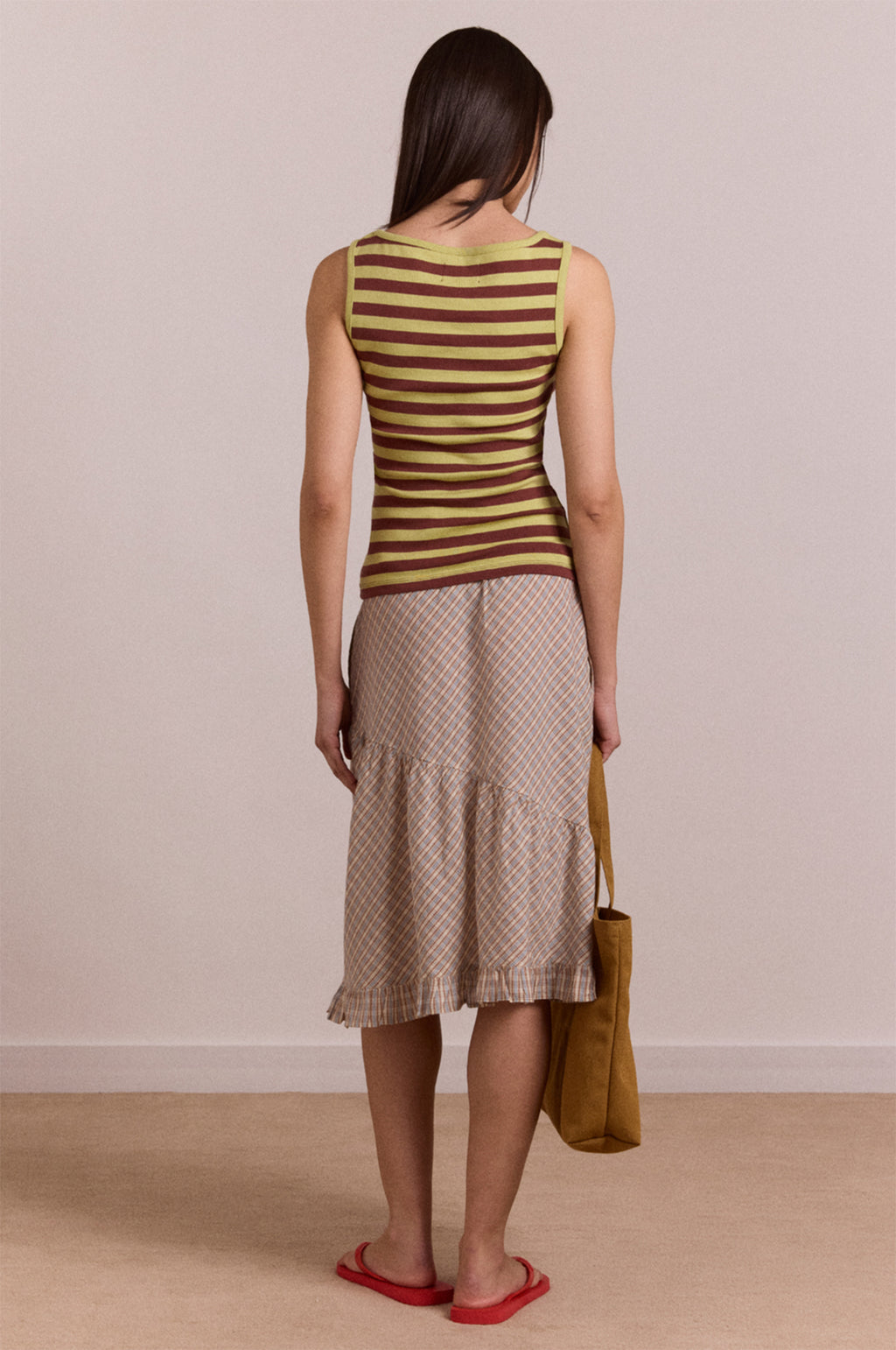 Avielle Tank Green Stripe