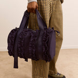 Brooke Frill Barrel Bag Navy