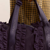 Brooke Frill Barrel Bag Navy