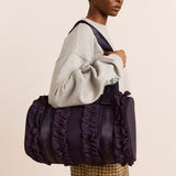 Brooke Frill Barrel Bag Navy