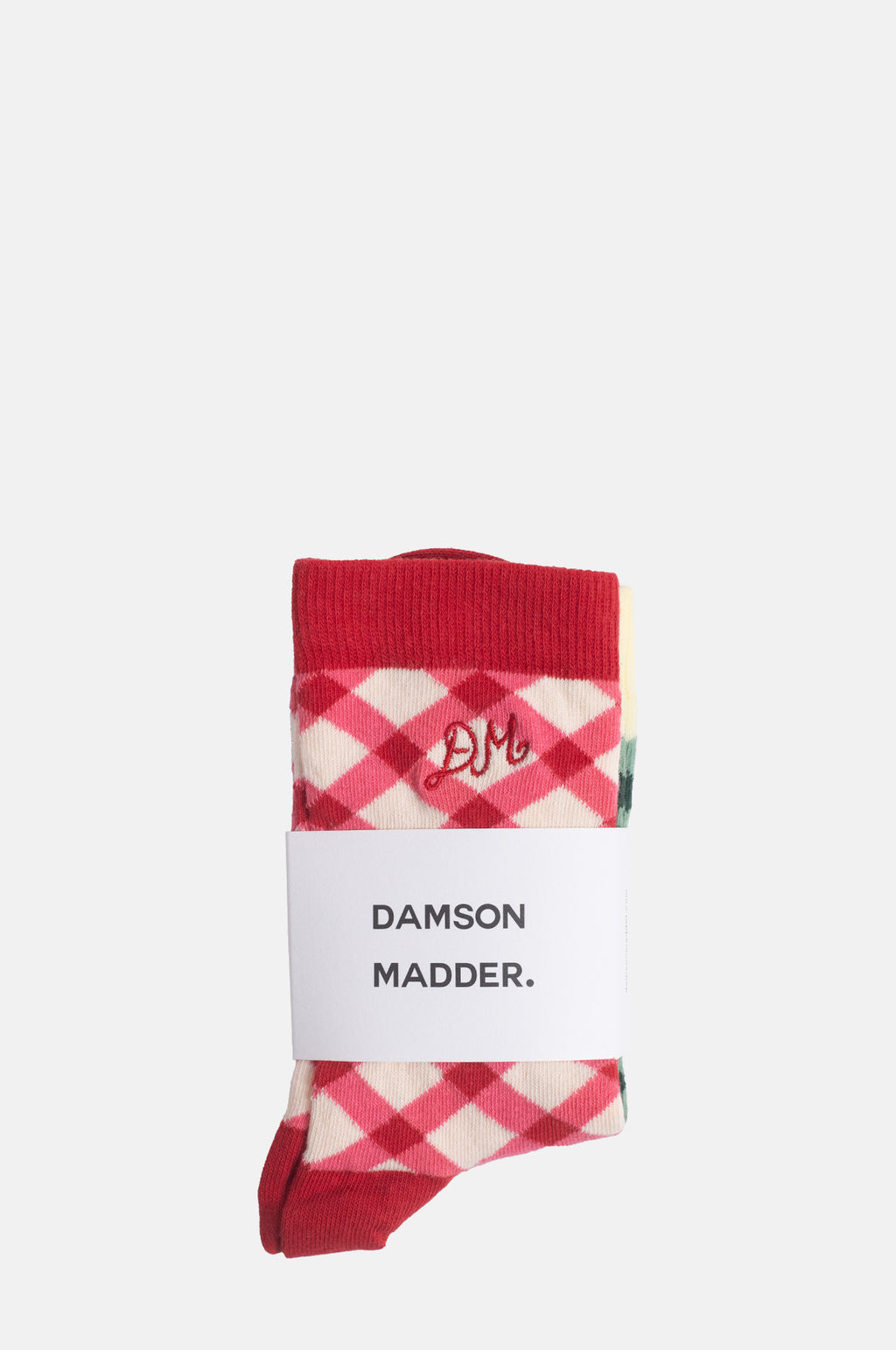 Calf Length 2 Pack Socks Gingham
