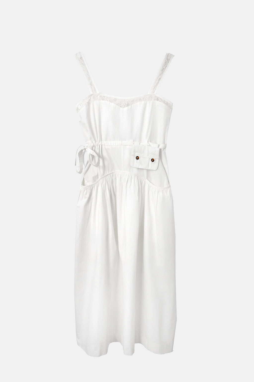 Damson Madder Campbell Midi Dress White.