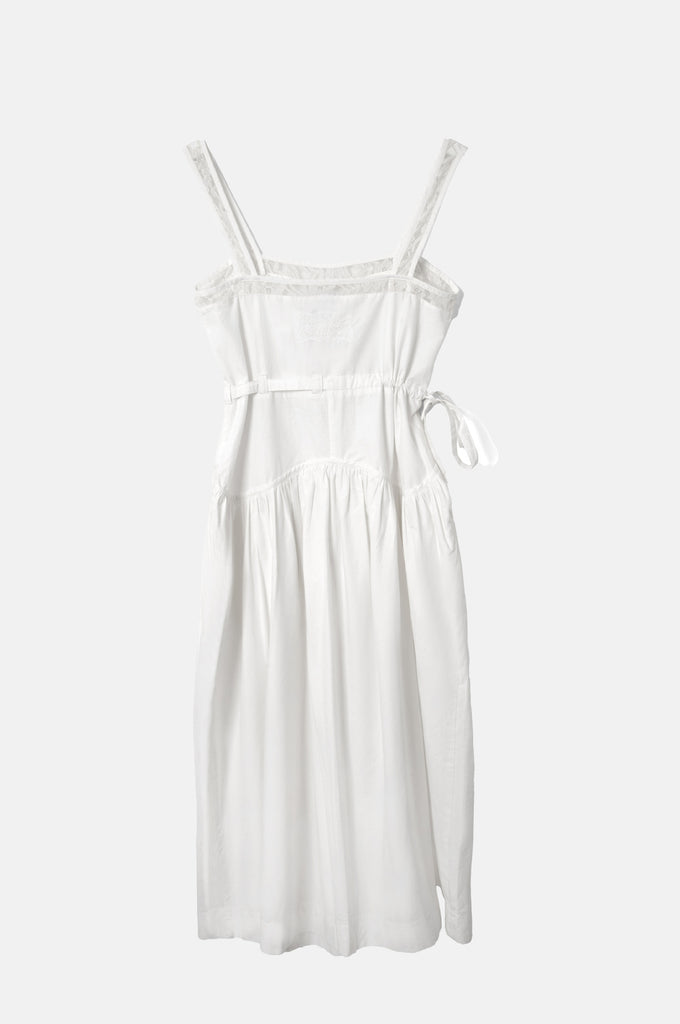 chinese dress ladies Damson Madder Campbell Midi Dress in White – The Hambledon
