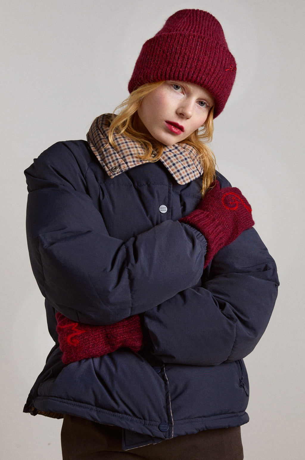 DM Logo Beanie Burgundy