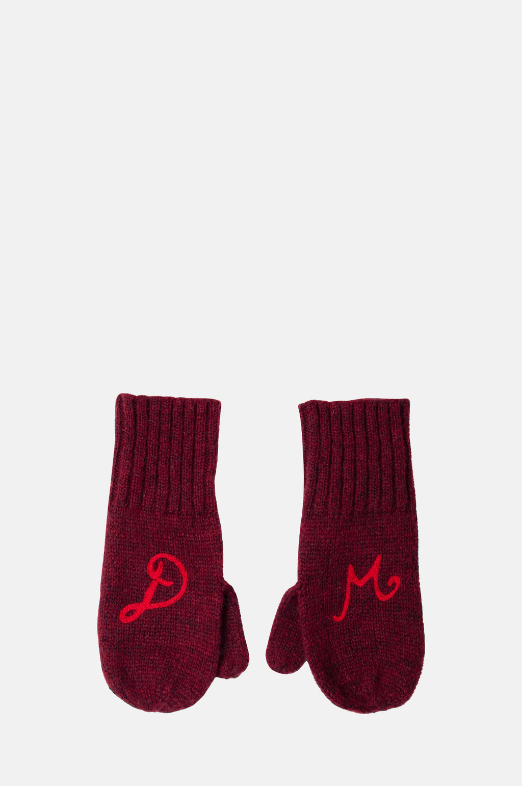Damson Madder DM Mittens Burgundy.