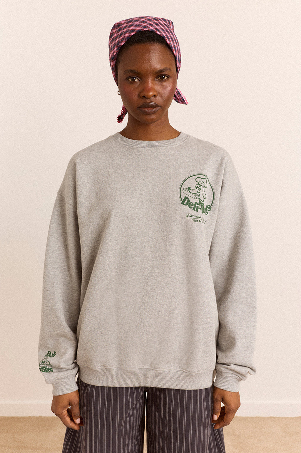 Deli Dog Sweatshirt Grey Marl