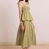 Dinah Cami Basil Stripe
