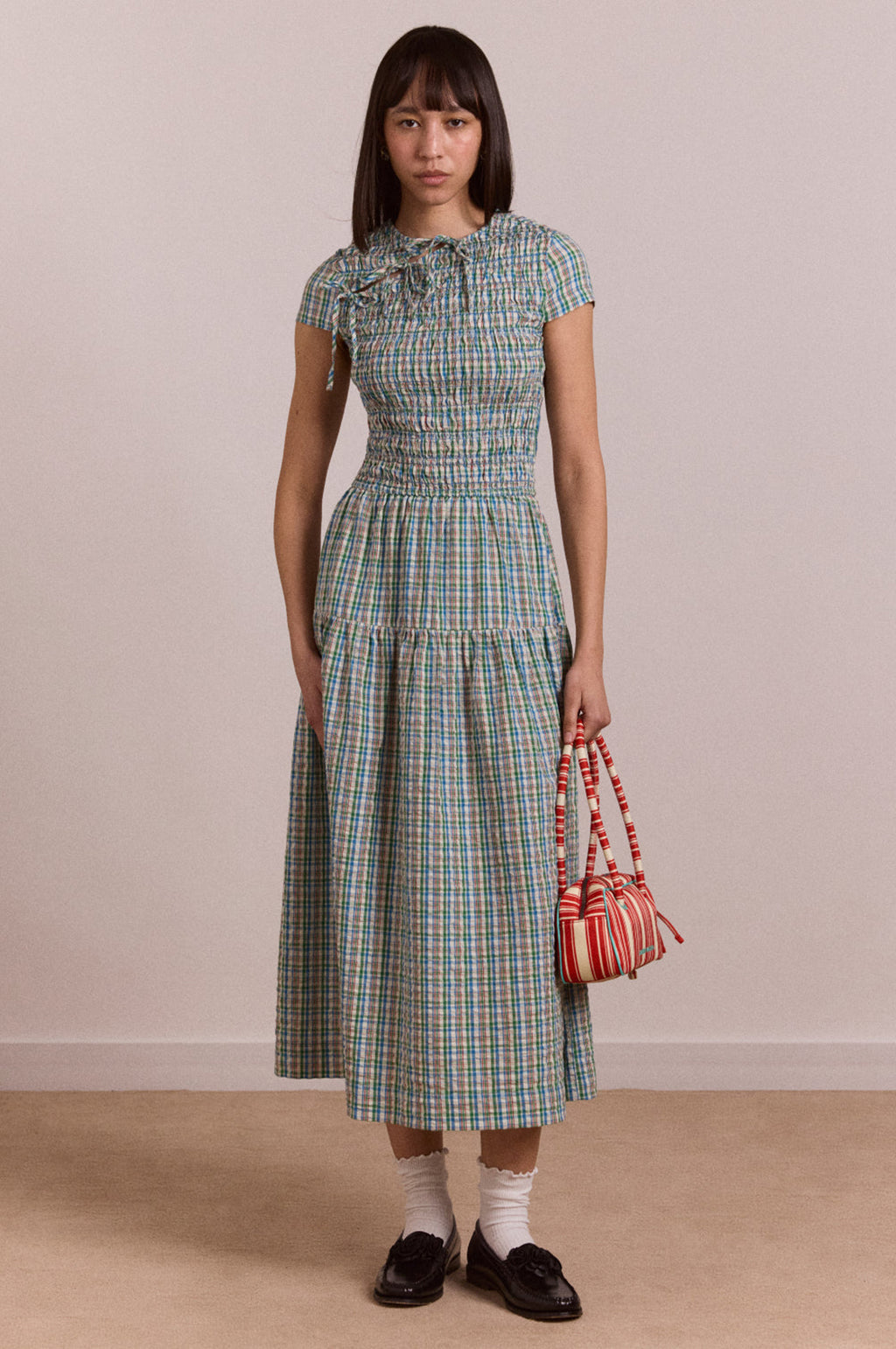 Ebba Midi Dress Picnic Check
