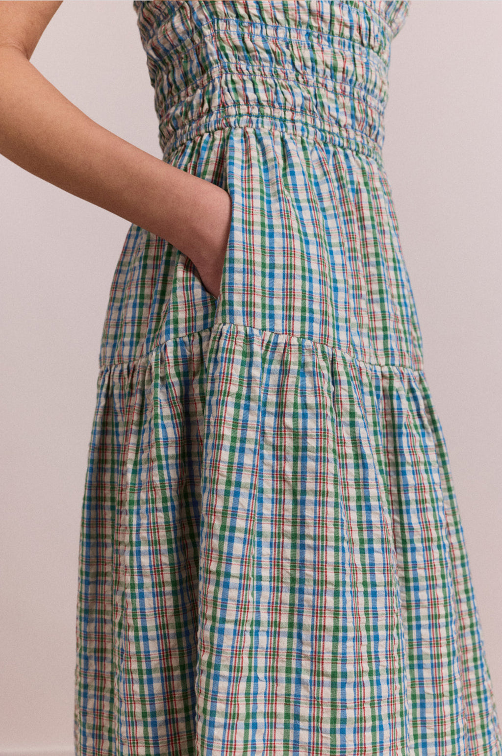 Ebba Midi Dress Picnic Check